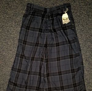 Women's Obey plaid wide leg pants
